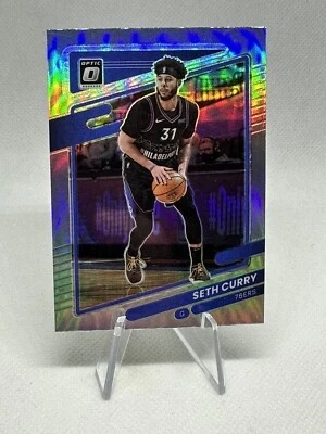 🏀2021-22 Seth Curry Panini Donruss Optic Basketball Card Silver Holo Prizm 91 - Image 1 of 2