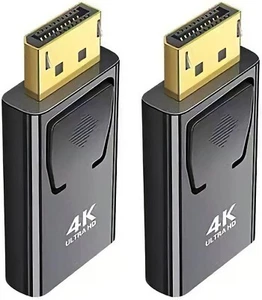 2x Display Port DP Male To HDMI Female Adapter Converter For 4K HD 1080P HDTV PC - Picture 1 of 6