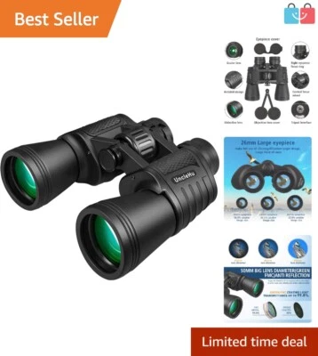 Durable 20x50 Adult Binoculars with Anti-Fog & Waterproof Design - Carrying Case - Image 1 of 4
