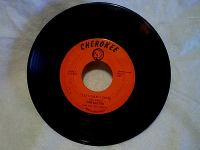 PAM KALSON AND FAMILY-Let's Talk It Over,If I Talk To Him,cherokee label #205 45 - Image 1 of 3