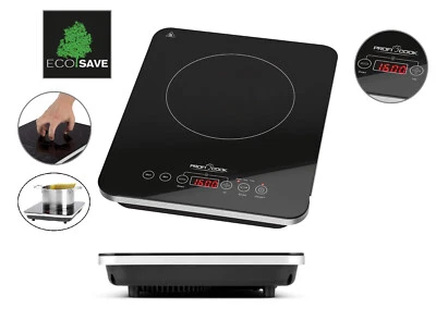 ProfiCook: Placa Inducción Portable -10 Niveles Temperatura (De 60 A 240°C - Imagen 1 de 4