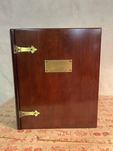 Vtg ‘91 Bombay Company Wood Memory Keepsake Box Brass Plate & Hinge -2 Available - Picture 1 of 21