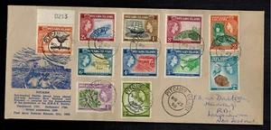 1958 Pitcairn Islands Cover to New Zealand Comp Set # 20-30 - Picture 1 of 1