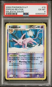 Pokemon Espeon Reverse Holo - Majestic Dawn - 18/100 - PSA 6 - Picture 1 of 2