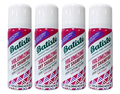 Batiste Instant Hair Refresh Volumizing Dry Shampoo 1.6 oz, 4 Pack - Image 1 of 3
