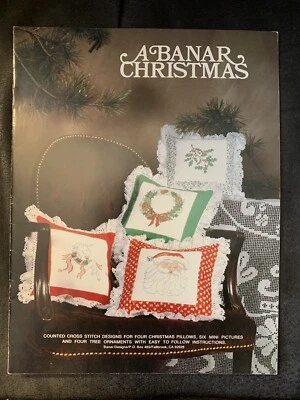 A Banar Christmas Cross Stitch Leaflet Christmas Unicorn Pattern Plus More EUC - Image 1 of 4