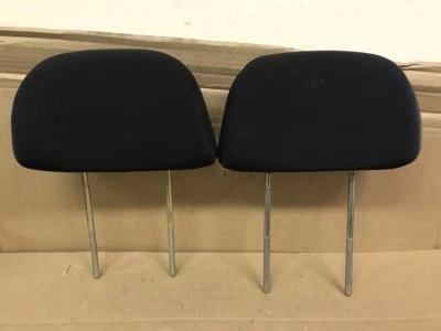 02 MITSUBISHI MIRAGE COUPE FRONT PAIR OF HEADRESTS. BLACK CLOTH - image 1 of 2