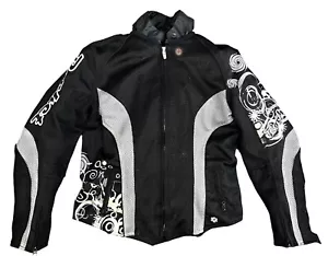 Joe Rocket Racing Size M Black+Gray "CLEO" MESH MOTORCYCLE JACKET w/ ARMOR - Picture 1 of 11