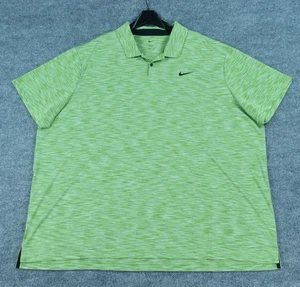 Nike Polo Para Hombre 4XL Dri-FIT Tour Space Dye Golf Polo Rayas Verde NUEVO - Imagen 1 de 7