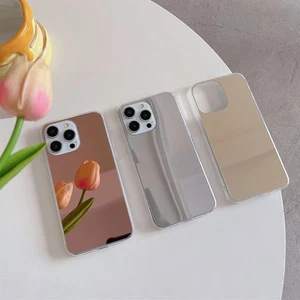 Für iPhone 17 Pro Max 16 15 Plus 14 13 12 Mini 11 XS XR Spiegel TPU Case Hülle - Bild 1 von 16