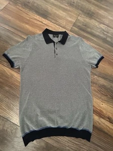 Massimo Dutti Blue Polo Shirt Men’s Size L - Picture 1 of 3