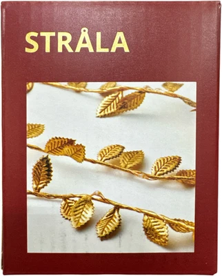 Nuevo IKEA STRALA LED Cadena 40 Luces Color Hoja Dorada Funciona con Pilas 406.061.77 Foto 1 de 2