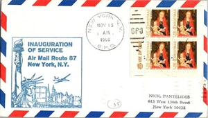 Piedmont Airlines First Flight New York - Roanoke Virginia - 1966 - Picture 1 of 2
