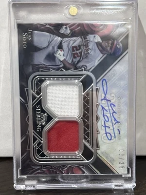 2022 Topps Sterling - Juan Soto Auto - Sterling Seasons Autograph Relics /25 - Image 1 of 2