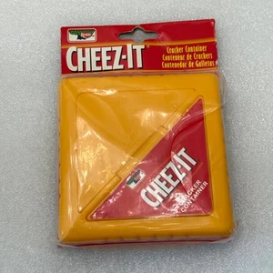 Cheez-It Cracker Kunststoff Behälter Aufbewahrungskoffer 2004 Keebler gelb rot neu Vintage - Bild 1 von 8