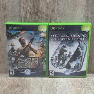 Lote Medal Of Honor - Sol Naciente y Asalto Europeo - XBOX ORIGINAL - CIB - Imagen 1 de 7