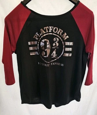 Camisa Harry Potter Manga Larga, Niño Talla XL, Plataforma 9 3/4 Hogwarts Express Foto 1 de 4