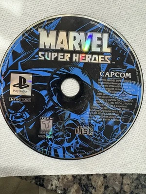Marvel Super Heroes (PlayStation 1, 1997) Ps1 solo disco juego de lucha Capcom Foto 1 de 4