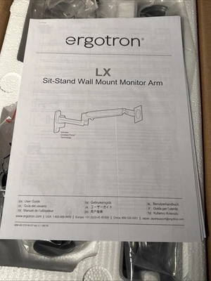 Ergotron LX Sit-Stand Wall Mount Monitor/TV Arm, Up To 42'' 7-25lbs (45-353-026) - Image 1 of 4