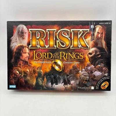 Risk The Lord of the Rings COMPLETE Parker Brothers 2002 Fantasy Strategy War - Image 1 of 4