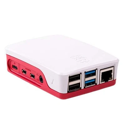 Raspberry Pi Gehäuse für Raspberry Pi 4 (Rot/Weiß) Rot / Weiß - Bild 1 von 4