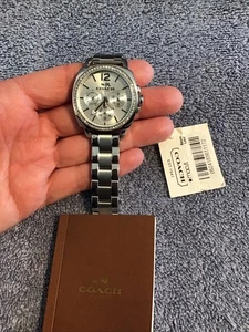 Reloj Coach Boyfriend estrás cronógrafo acero inoxidable etiqueta de instrucciones - Imagen 1 de 16