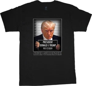 Trump Mugshot T-shirt Mens Graphic Tee Clothing Apparel Trump 2024 Gear - Picture 1 of 1