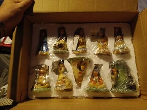 Native American Ornaments 10 Little Indian Bells in Original Box NEW free ship - Picture 1 of 2
