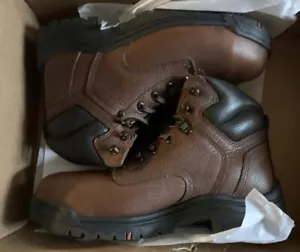 Timberland Pro Series Titan 6" Men's Brown Safety Toe Work Boots Size 8.5 W - Picture 1 of 3