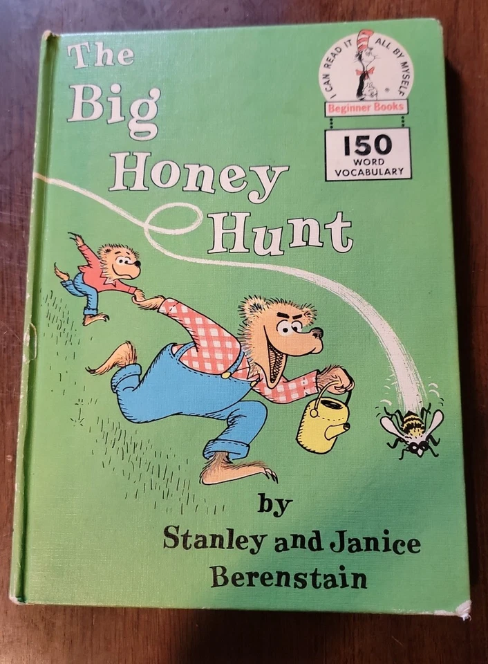 Vintage 1962 Children's Hardcover - The Big Honey Hunt (Berenstain Bears) Foto 1 de 1