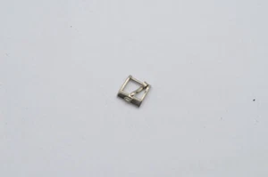 PIAGET LEDER ARMBAND DORNSCHLIESSE 10MM 18K 750 MASSIV WEISSGOLD VINTAGE RAR - Picture 1 of 2