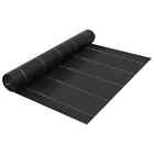 Weed & Root Control Mat Black PP Ground Barrier Fabric Multi Sizes vidaXL