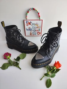 Dr Martens boots Farylle pointed toe exposed metal plate UK6 US8 EU39 - Picture 1 of 10