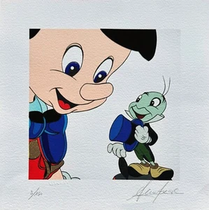 SERGIO VEGLIO - Truth & lies Pinocchio Grillo sprechender Siebdruck Pop Art Street - Bild 1 von 4
