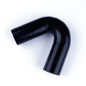 Black 2" To 2.5" 135 DEGREE Elbow Silicone Reducer Intercooler Coupler Pipe - Picture 1 of 5