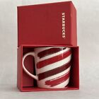 Starbucks Red Stripe 3oz Mug Demitasse Espresso 2014 Christmas CandyCane Cup NIB