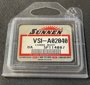 SUNNEN VSI-A02040 Carbide Insert Cutter Bade - NEW - FREE SHIPPING 🚚 - Picture 1 of 3