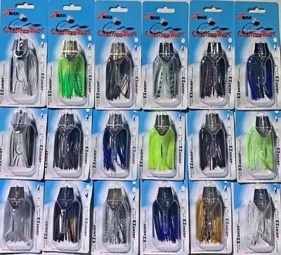 Z-Man ChatterBait 1/4 1/2 & 3/8 oz. Bladed Jig Zman Panfish Bass Pick ZMAN