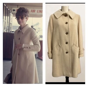 Cappotto invernale vintage ILGWU Union donna misto lana ispirato ad audrey hepburn - Foto 1 di 12