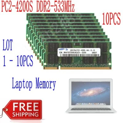 16 GB 8 GB 4 GB 2 GB DDR2 533 Mhz PC2-4200S 200 pin memoria RAM per Samsung IT - Immagine 1 di 4