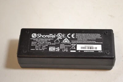 Genuine ShoreTel POE15M-1AF(SH) Gigabit PoE Adapter 48V 0.32A (no power cord) - Image 1 of 4