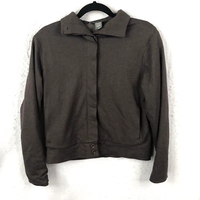 Chaqueta Banana Republic Mujer 6 Marrón Mezcla Lana Bombardero Aviador Preppy Carrera Foto 1 de 4