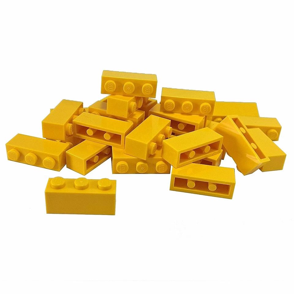 25 NEUE LEGO Brick 1 x 3 Gelb - Bild 1 von 1