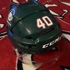 New Jersey Devils Rev Retro 1 20-21 Green CCM Helmet Bauer Shield Game Issued