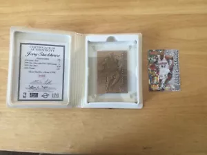 RARE JERRY STACKHOUSE SOLID BRONZE W REDEMPTION 1996 FLEER METAL HIGHLAND MINT - Picture 1 of 8
