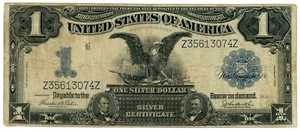 1899 1 $ DOLLARSCHEIN BLACK EAGLE SILBER ZERTIFIKAT JFJ 18 - Bild 1 von 2