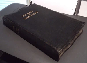 KJV JOHN STIRLING Die Bibel für junge Leute (1945, schwarz gebunden) roter Schriftzug  - Bild 1 von 12
