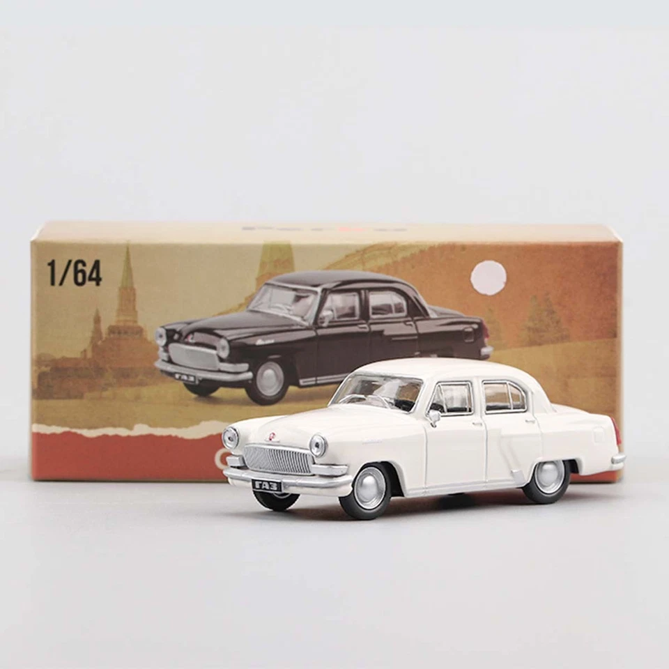 Coche modelo diecast perka 1/64 GAZ-21 VOLGA negro/blanco Foto 1 de 1