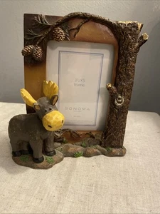 Sonoma Home Woodland Moose 3D Photo Picture Frame Rustic Mountain House Decor - Picture 1 of 5