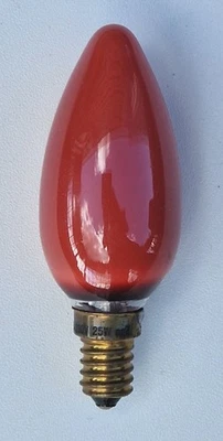 Osram Radium Glühlampe Lampe Kerze 25W E14 rot Neu in OVP - Bild 1 von 2
